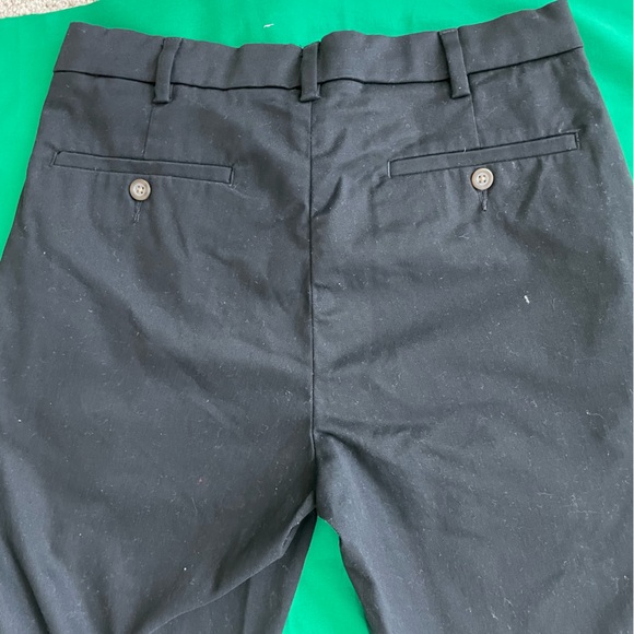 GEORGE Flat Front Wrinkle Resistant Pant Black Men's size 34 x 32 RN 52469 - Picture 4 of 5